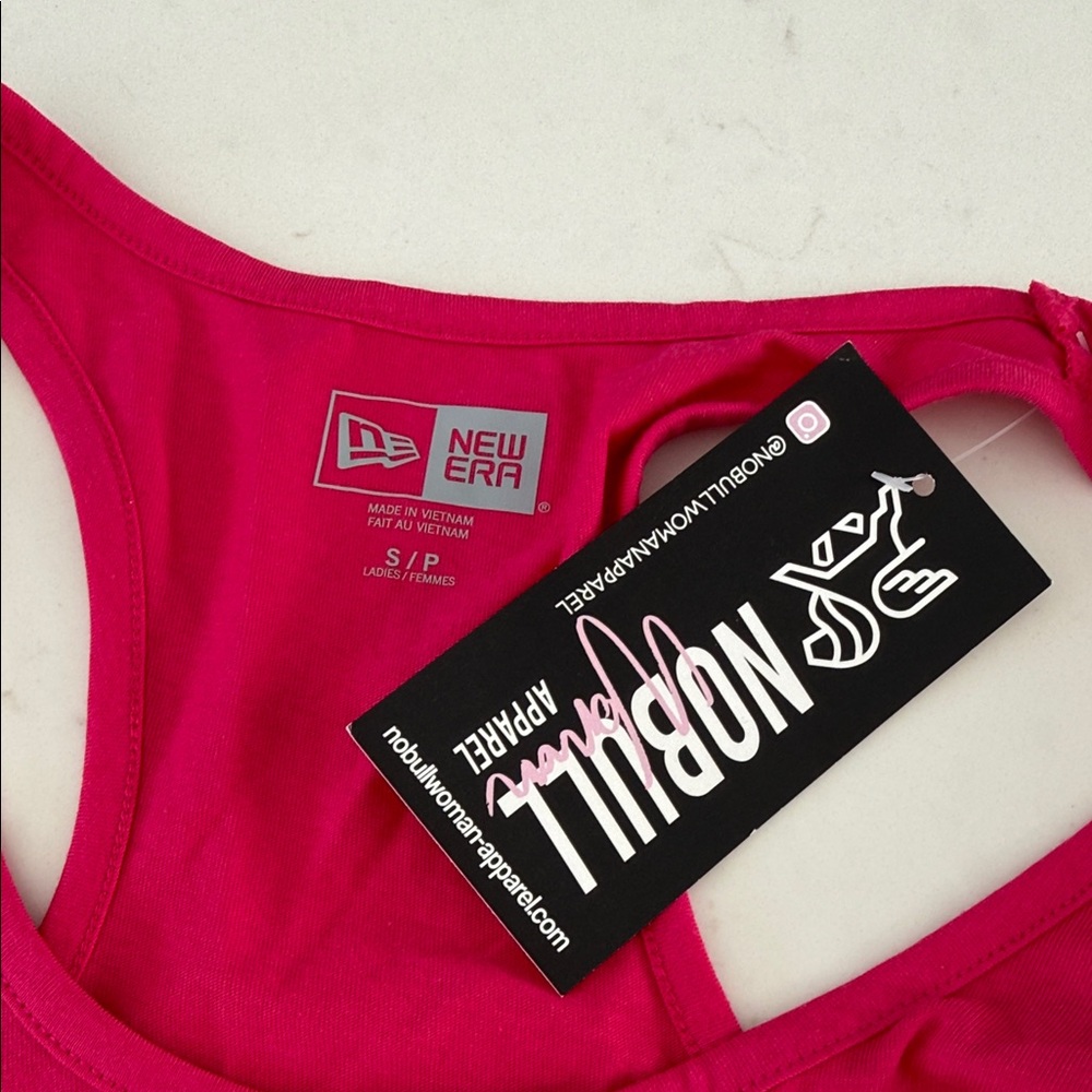 NOBULL Hot Pink Racerback Tank with Silver Lightning - Picture 2 of 3